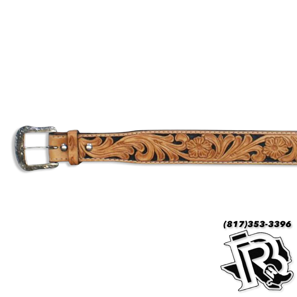 TWISTED X BELT | TOOLED LEATHER HANDPAINTED MEN BELT (XIBN-3)