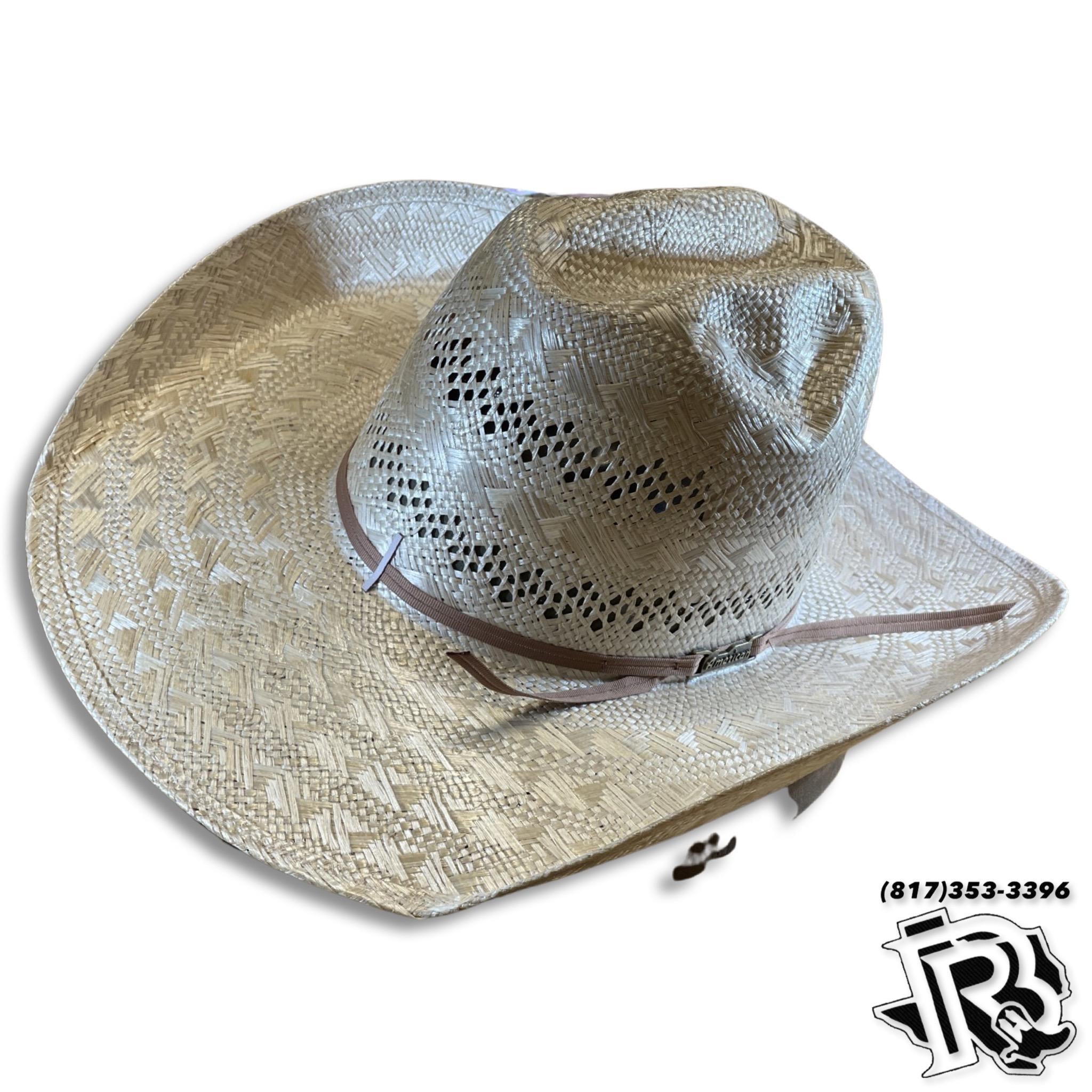 “ 1804 “ | AMERICAN STRAW COWBOY STRAW HAT SISAL 4 1/4
