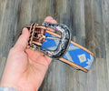 “ JIMMY ” | IRON SPUR ™️ MEN’S WESTERN TOOLED BEADED BLUE