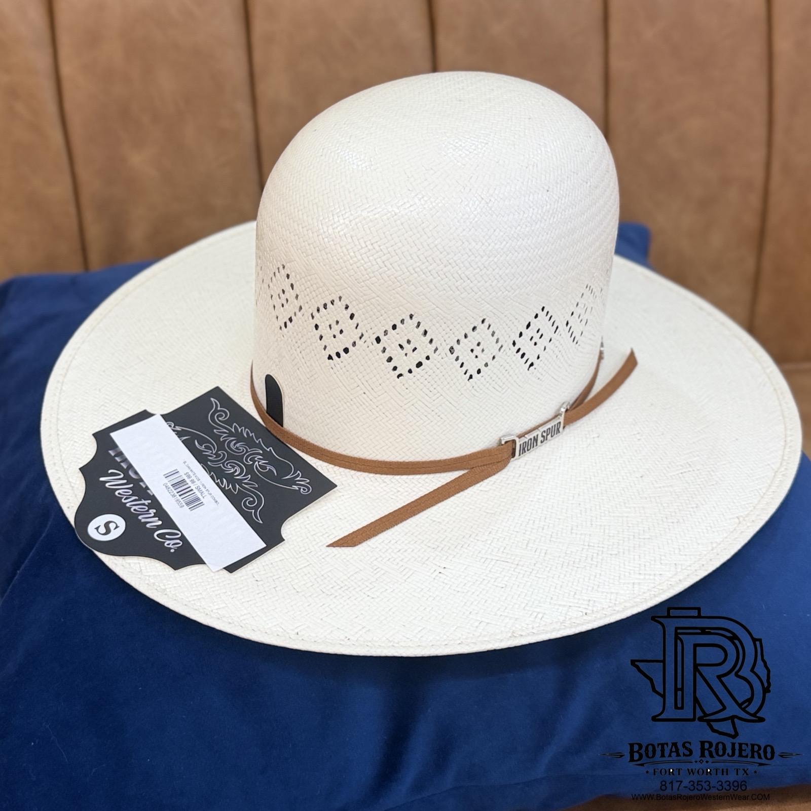 “ EL DIAMANTE “ | IRON SPUR ™️ COWBOY STRAW HAT 6 INCH CROWN 4 1/4 BRIM #4