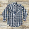 MENS PANHANDLE LONG SLEEVE SNAP BLACK SHIRT | RMN2S04609