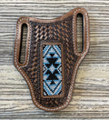 “ LUKA “ |  IRON SPUR WESTERN CO.  KNIFE SHEATH WESTERN TOOLED LEATHER  BEADED