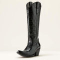 Ariat Ladies Luxe Caviar Croc Printed Black Western Casanova Boot 10063992