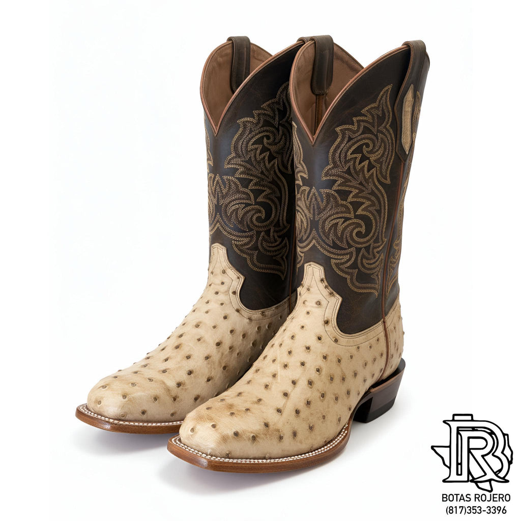 ROLANDO MEN’S ORIGINAL OSTRICH BOOTS