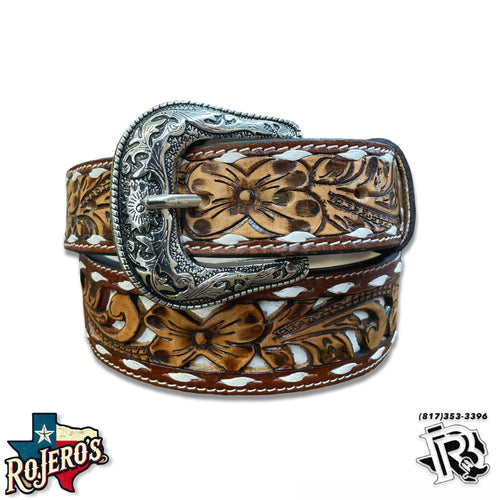 " GARRETT "| IRON SPUR WESTERN TOOLED LEATHER BELT