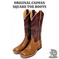 “ Benjamin “ | ORIGINAL CAIMAN ANDERSON BEAN MEN BOOTS LIGHT BROWN SQUARE TOE