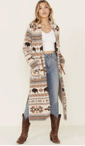 Women's Cinch Cream Duster Jacket (CWJ308002)