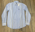 ‘’ARLO’’ IRON SPUR WESTERN CO.|MEN’S BLUE/PINK LONG SLEEVE STRIPE SHIRT