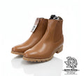 BOTIN CHARRO COLOR COGNAC CON SUELA DE TRACTOR