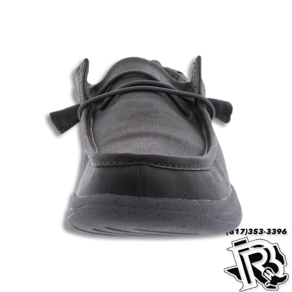 “ PAUL “  | CHARCOAL WAXED MEN'S CASUAL CANVAS SHOE