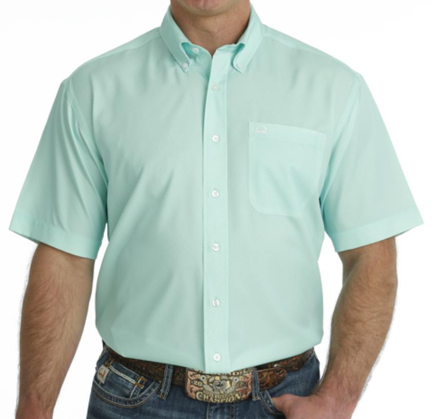 Cinch Men’s arenaflex mint short sleeve shirt | MTW1704129