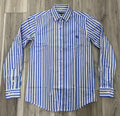 Roy  | Iron Spur Men’s Western Long Sleeve Shirt – Classic Stripe Blue