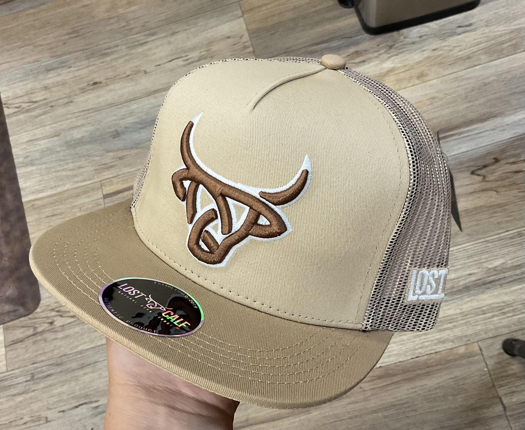 “ JOE “ | MEN’S  CAP  KHAKI  LOST CALF