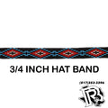 HATBAND BEADED STRETCH BLACK