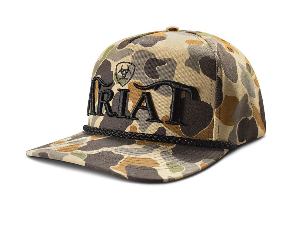 ARIAT SNAPBACK CAMO EMBROIDERED CAP |A300094708