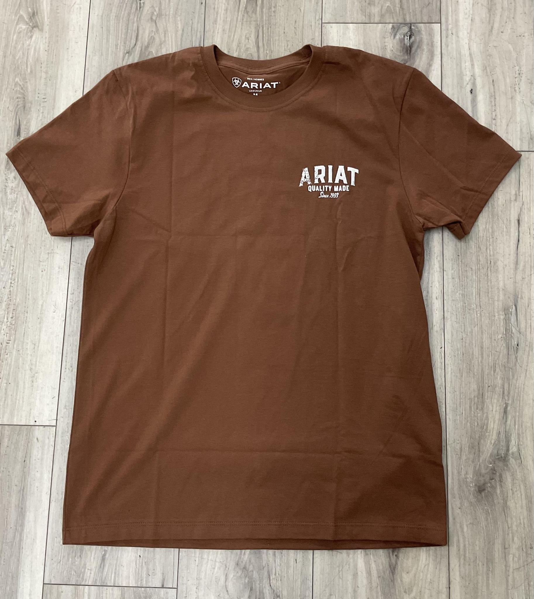 ARIAT MEN’S QUALITY WOOD STATES  SOFT SILT T-SHIRT| 10073411