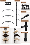 M&F 3 TIER COWBOY HAT RACK COWBOY AND CROSS |01084