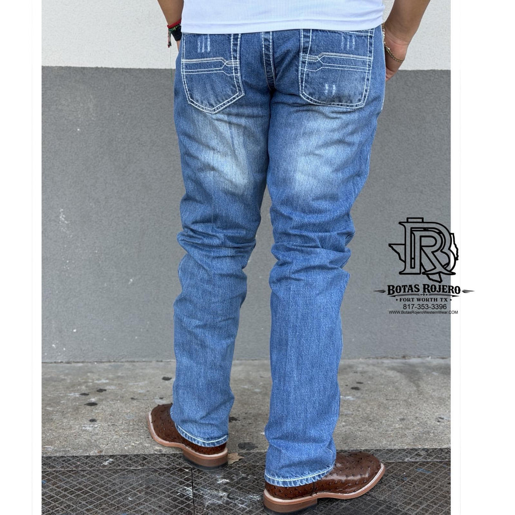01 | STRAIGHT | LIGHT BLUE | IRON SPUR | MEN WESTERN JEANS