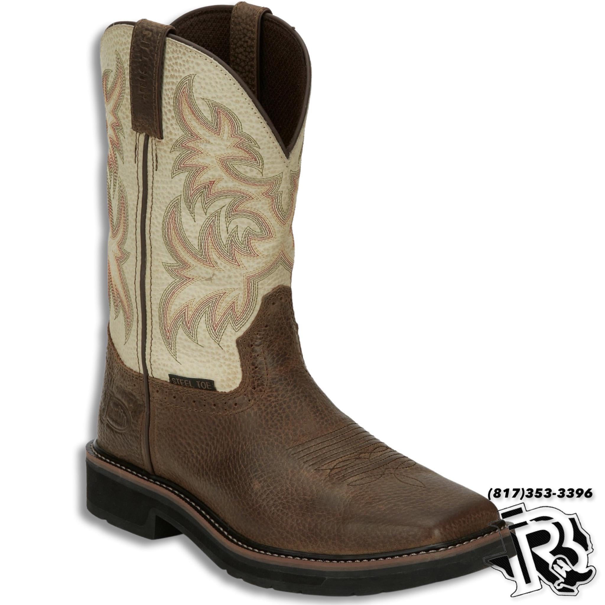 JUSTIN NO STEEL TOE | DRILLER MEN WESTERN WORK BOOTS Wk4683