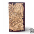 TRAVIS | IRON SPUR WALLET TOOLED LEATHER HANDMADE
