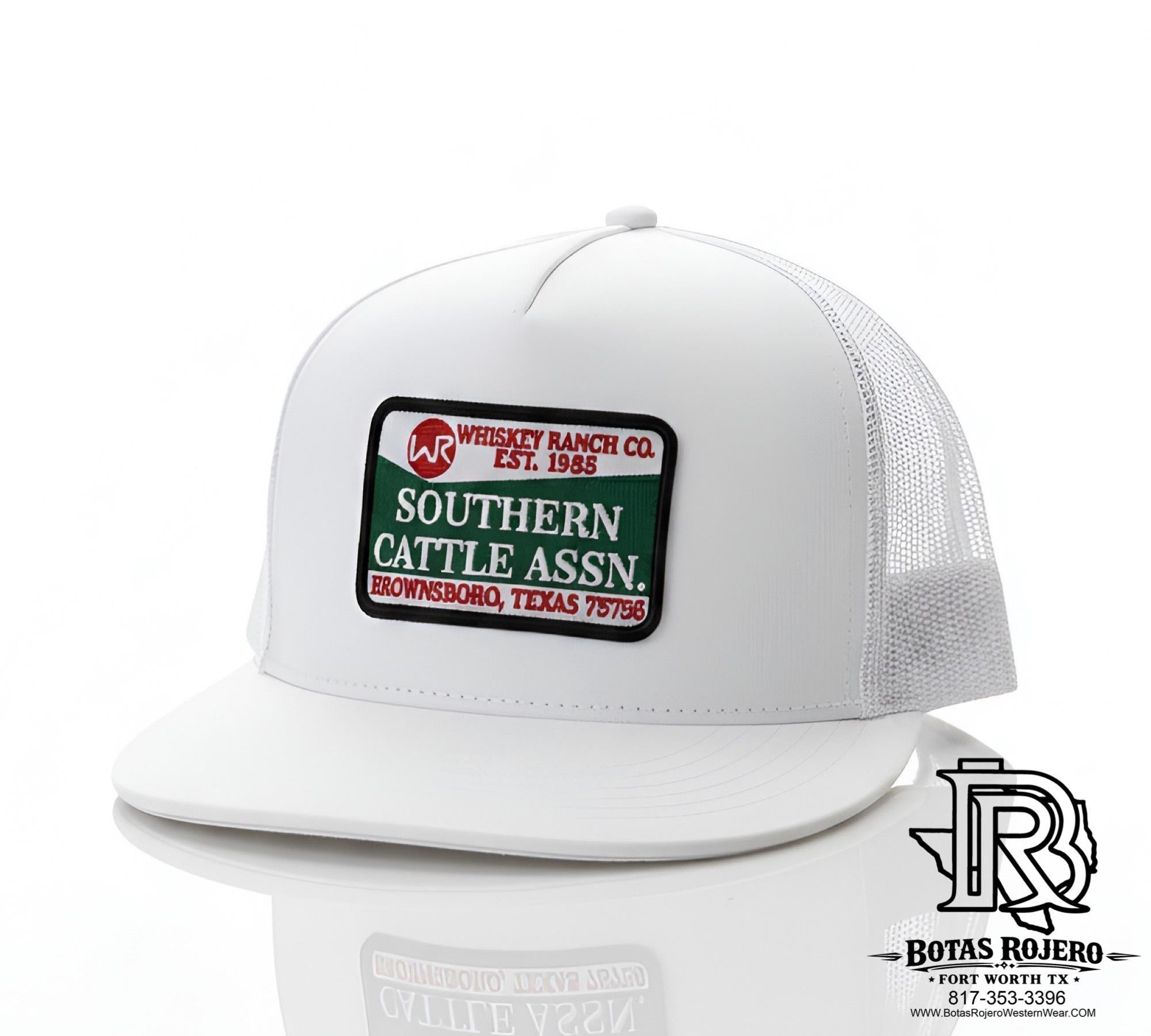 WHISKEY RANCH CO EST 1983 CAP WHITE