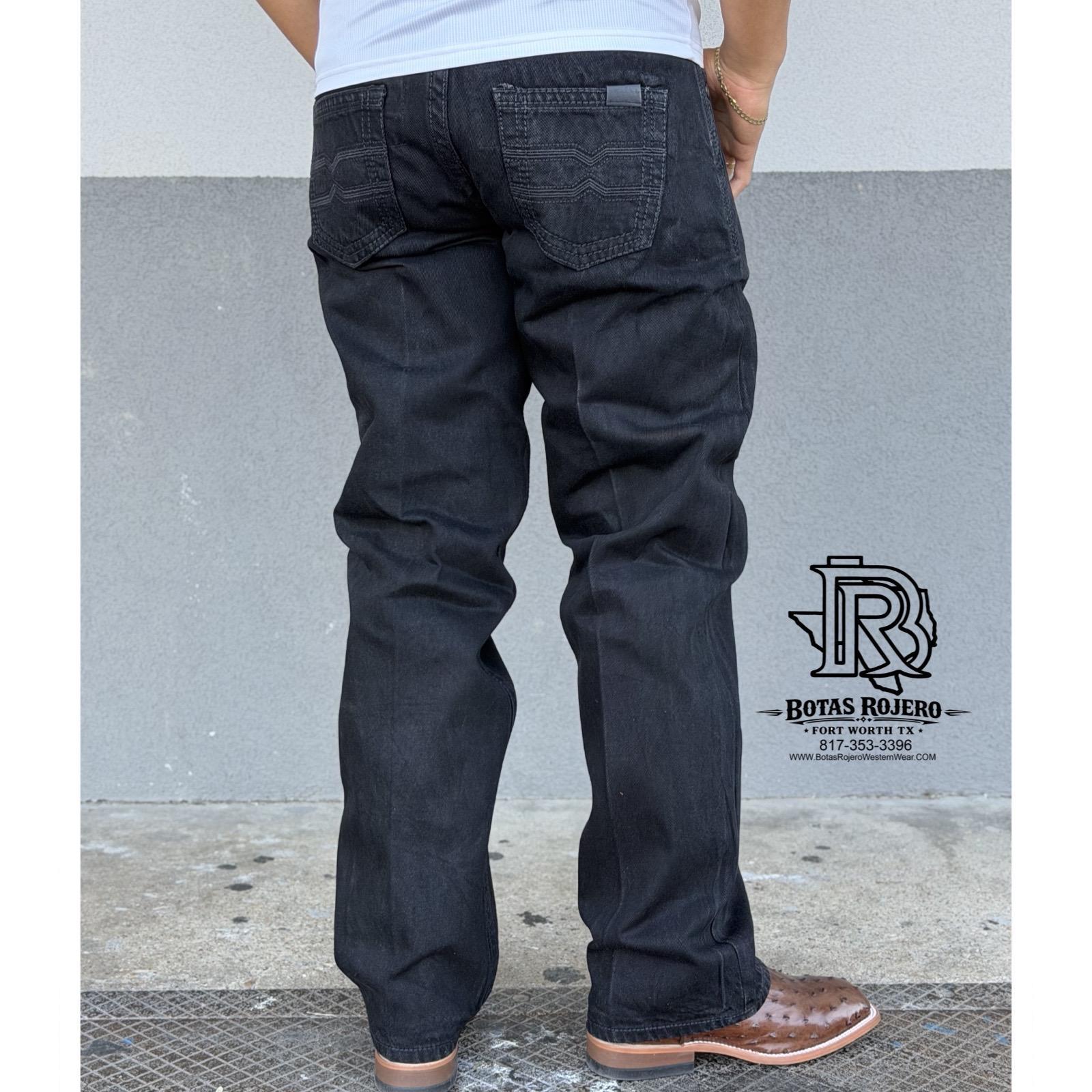 04 | BOOTCUT IRON SPUR BLACK MEN WESTERN JEANS