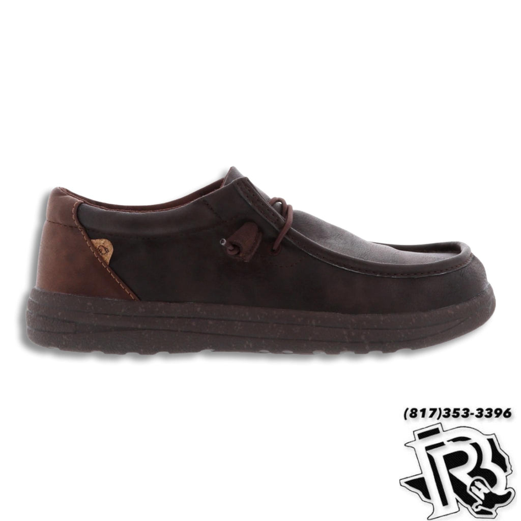 “ PAUL “ | MEN WAXED CHOCOLATE CASUAL CANVAS SHOE