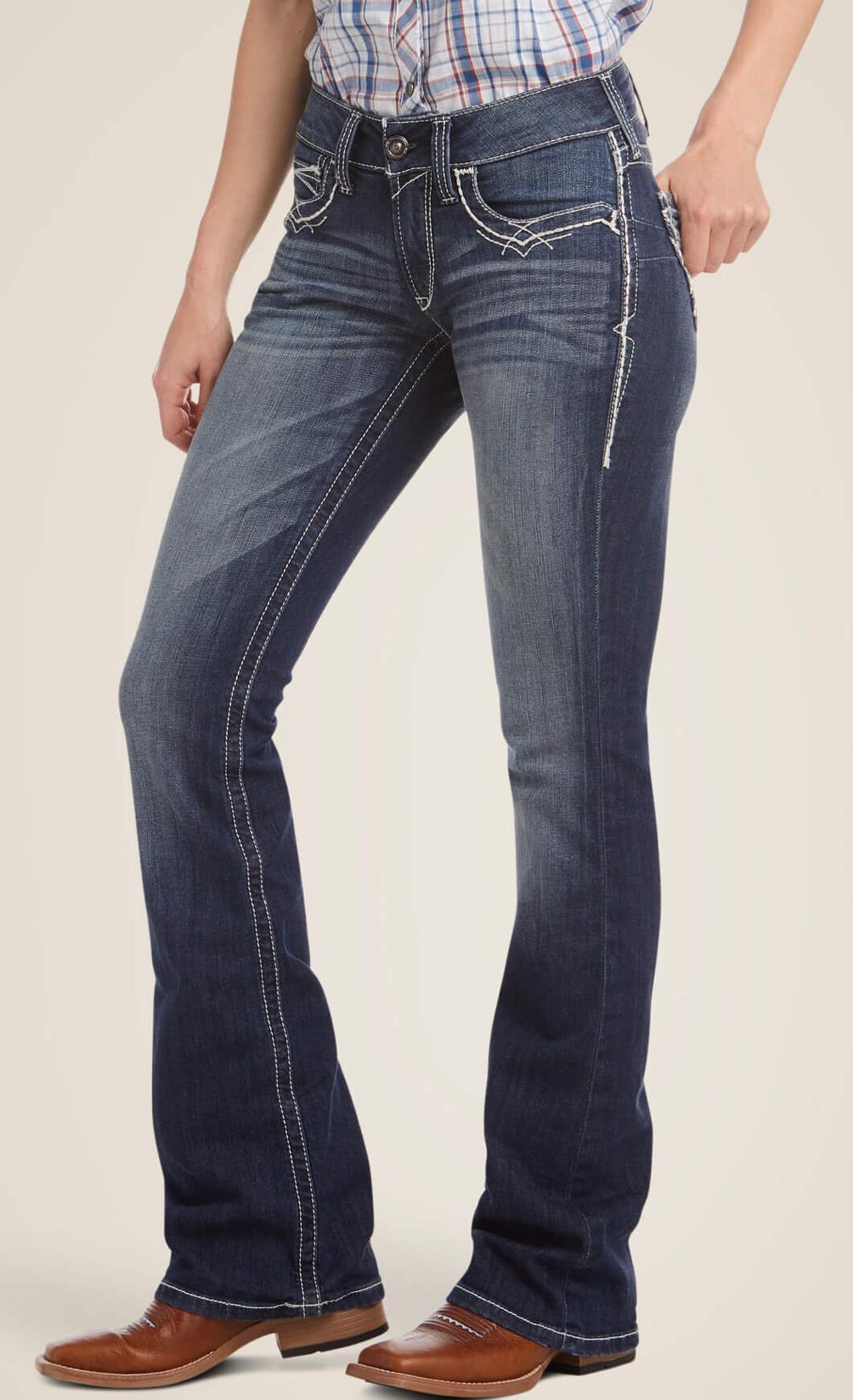 R.E.A.L. Mid Rise Stretch Entwined Boot Cut Jean 10017510