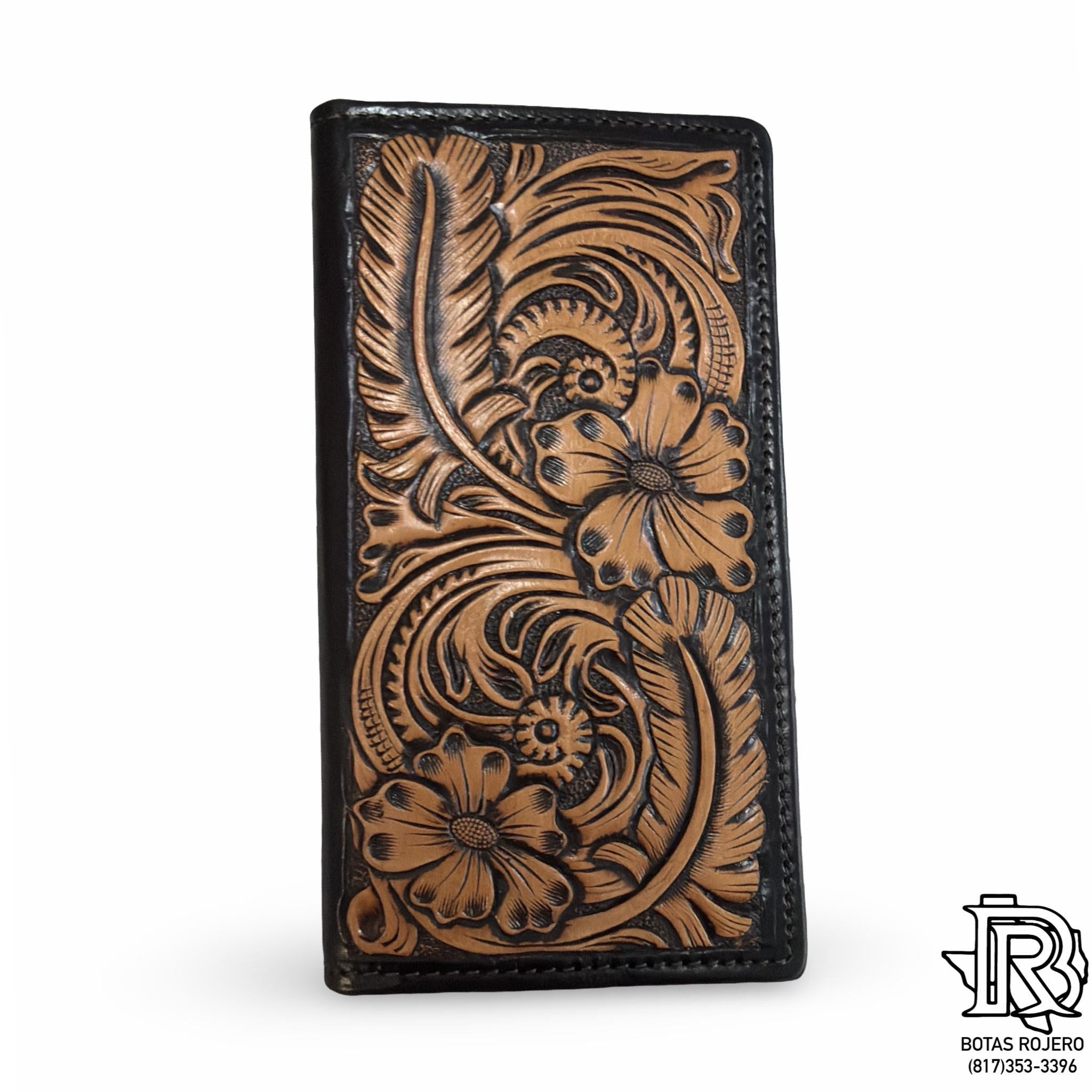 CASEY | IRON SPUR WALLET TOOLED LEATHER RODEO