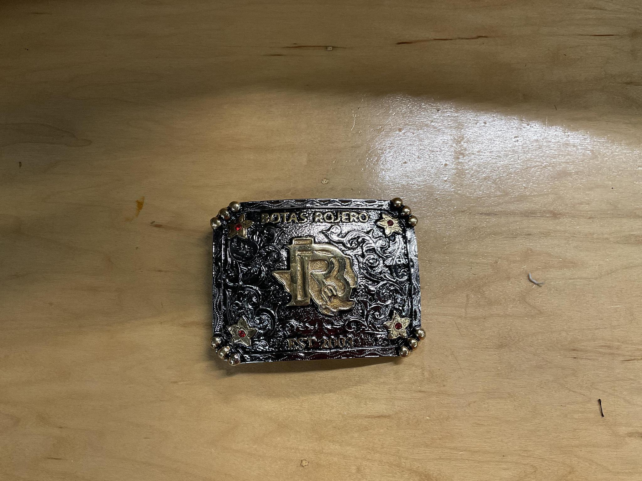 Botas Rojero Belt Buckle Gold/Red