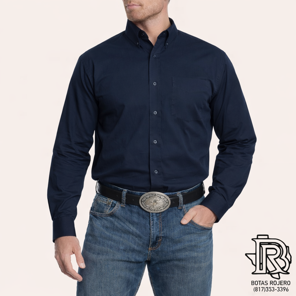 G09L #44 NAVY | IRON SPUR WESTERN MEN SHIRT