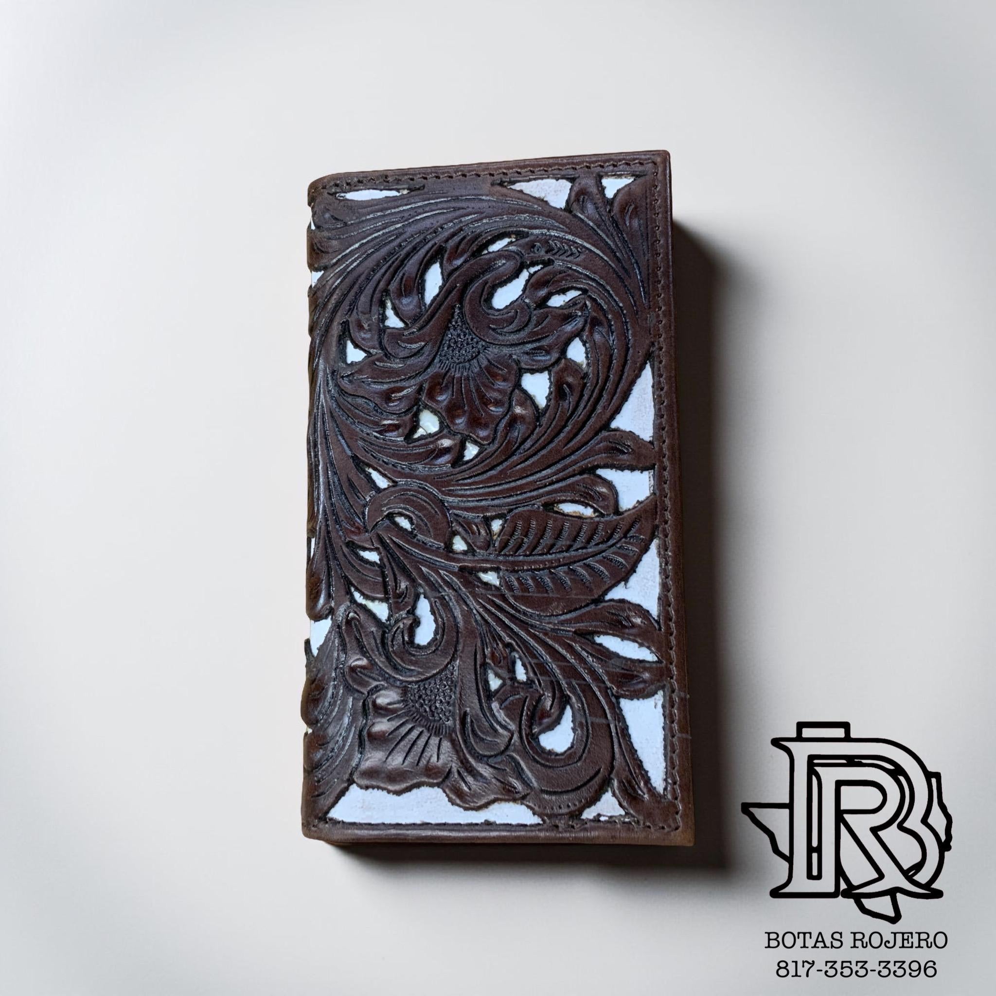 “ LIAM “ WESTERN RODEO WALLET TOOLED LEATHER HANDMADE