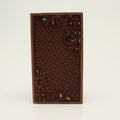 NOCONA RODEO BASKET WEAVE FLORAL TOOLED BROWN