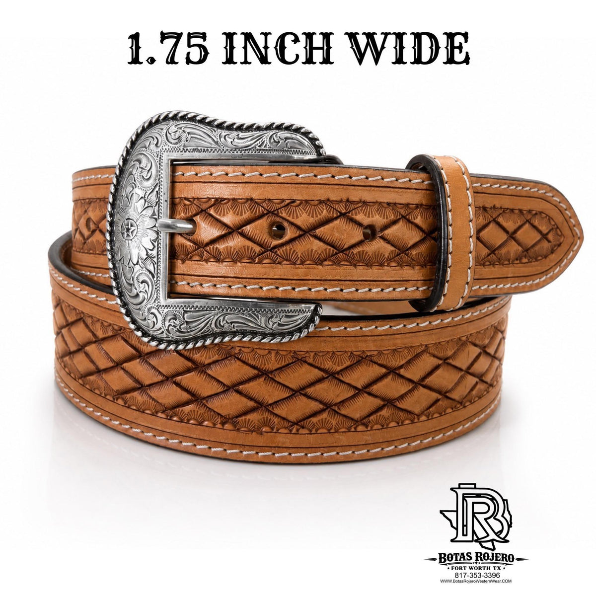 NOCONA 1.75 INCH MEN’S  BASKETWEAVE LEATHER BELT | N210010048