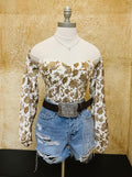 SANDRA BEIGE TOP