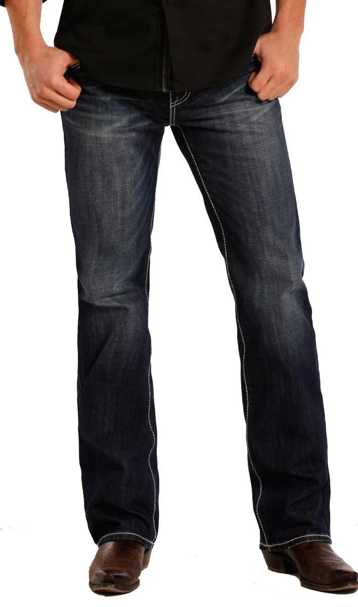 ROCK & ROLL DENIM Regular Fit Pistol Straight Leg Jeans