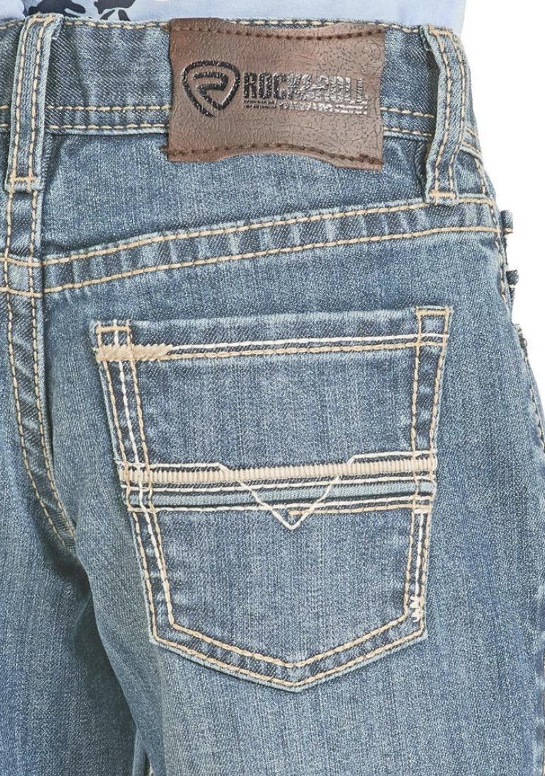 ROCK & ROLL BOY’S REGULAR FIT BOOT CUT JEANS | BB0BD08577