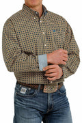 CINCH GOLD GEOMETRIC PRINT MEN’S SHIRT | MTW1105341