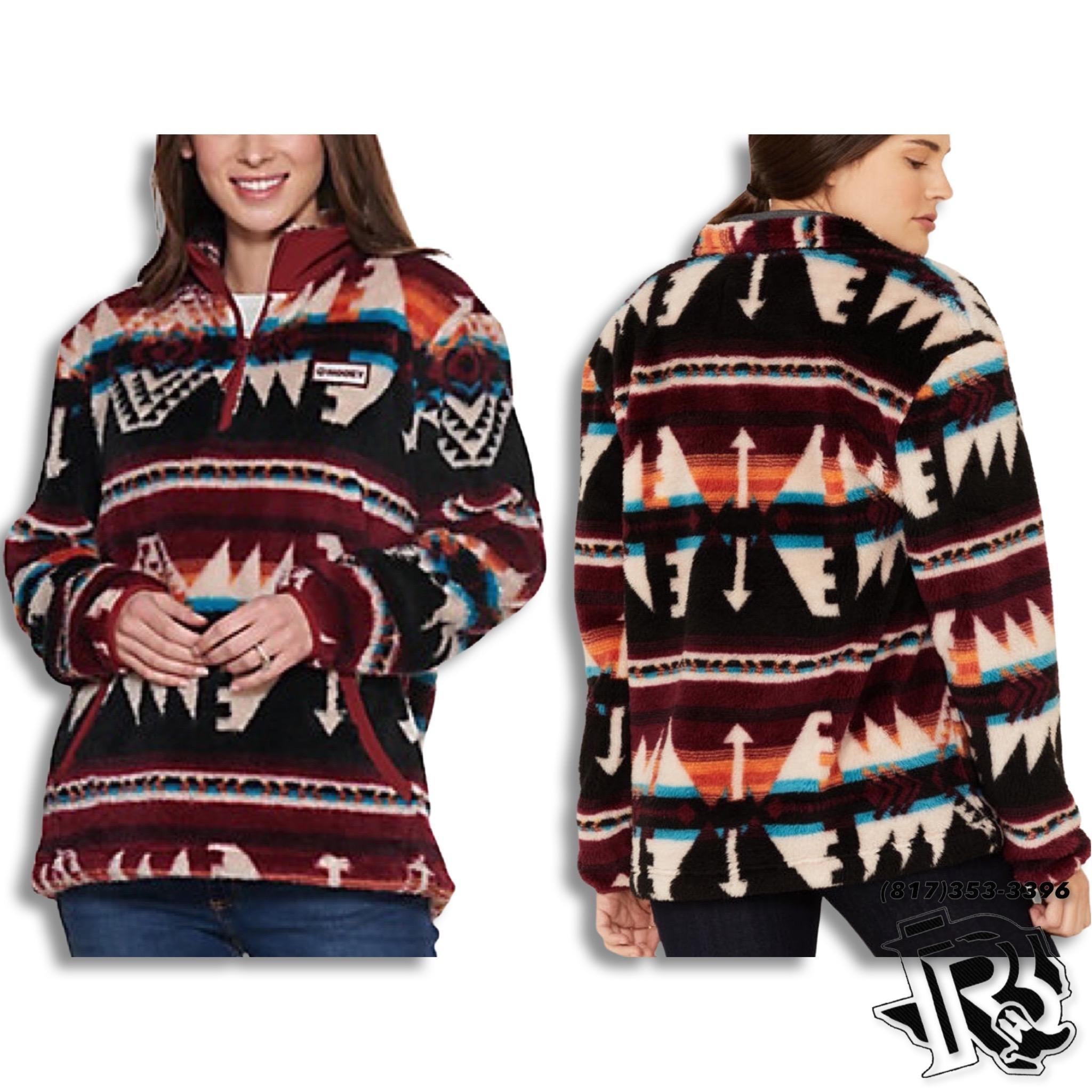 HOOEY LADIES | AZTEC PULLOVER (HJ088BKBU)