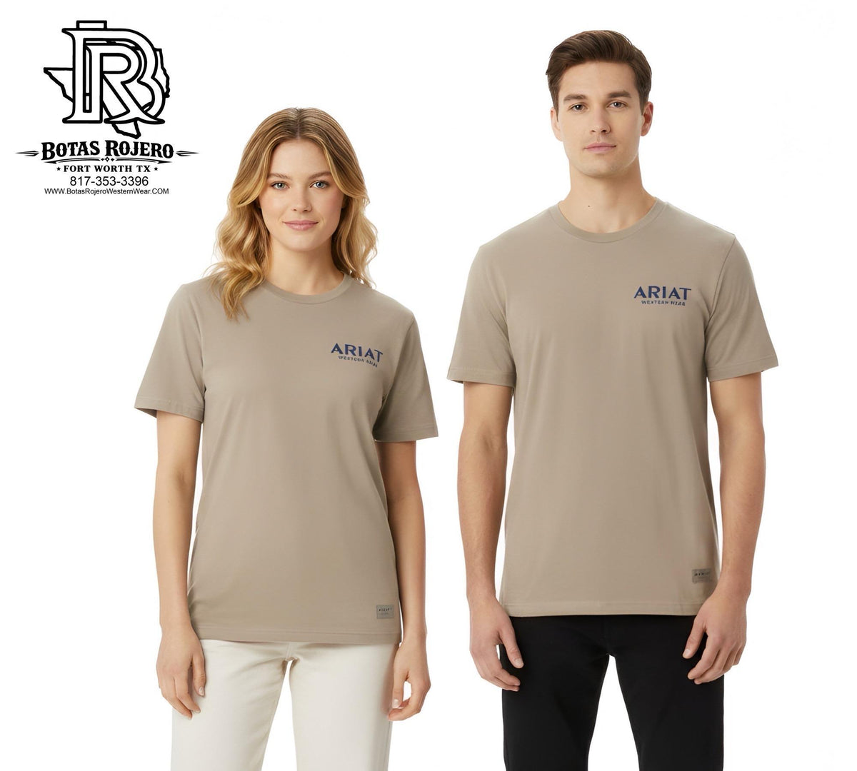 ARIAT REAL COWBOY TOUGHSTOCK BOXY DESERT TAUPE SHORT SLEEVE T-SHIRT | 10079594