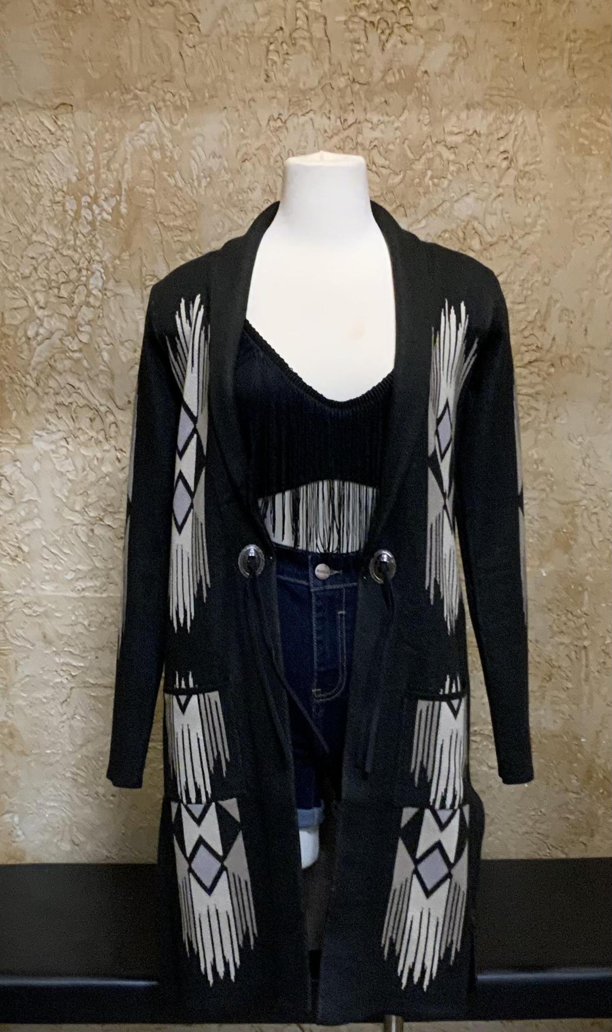 Womens Duster  black cinch | CWK7408002
