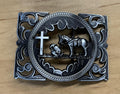 PRAYING HORSE BELT BUCKLE