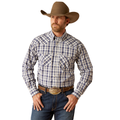 MENS ARIAT PRO CAINE SNAP NAVY LONG SLEEVE SHIRT | 10054074