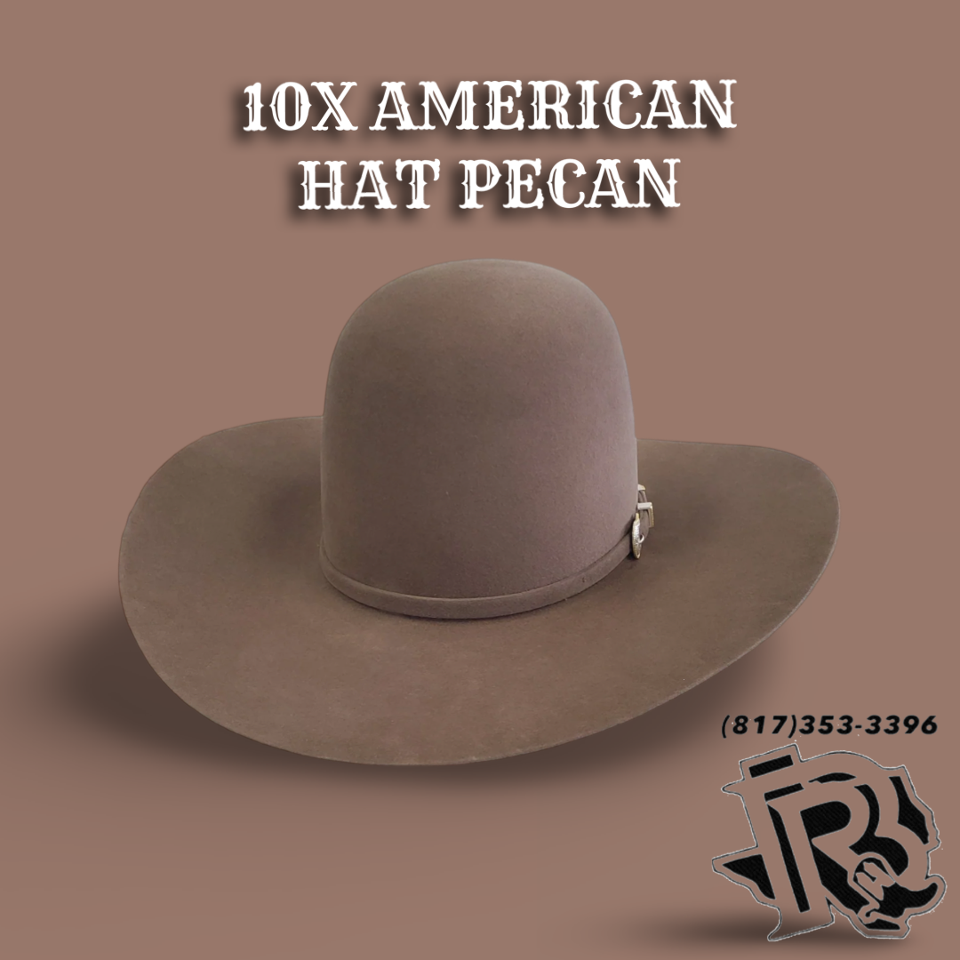10X PECAN | AMERICAN HAT COWBOY FELT HAT