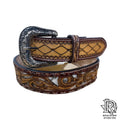 “ AXEL "| IRON SPUR ™️ MEN’S WESTERN LEATHER BELT COWHIDE
