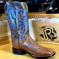MEN SQUARE TOE BULL SHOULDER BOOT WITH BLUE TOP MORERIA