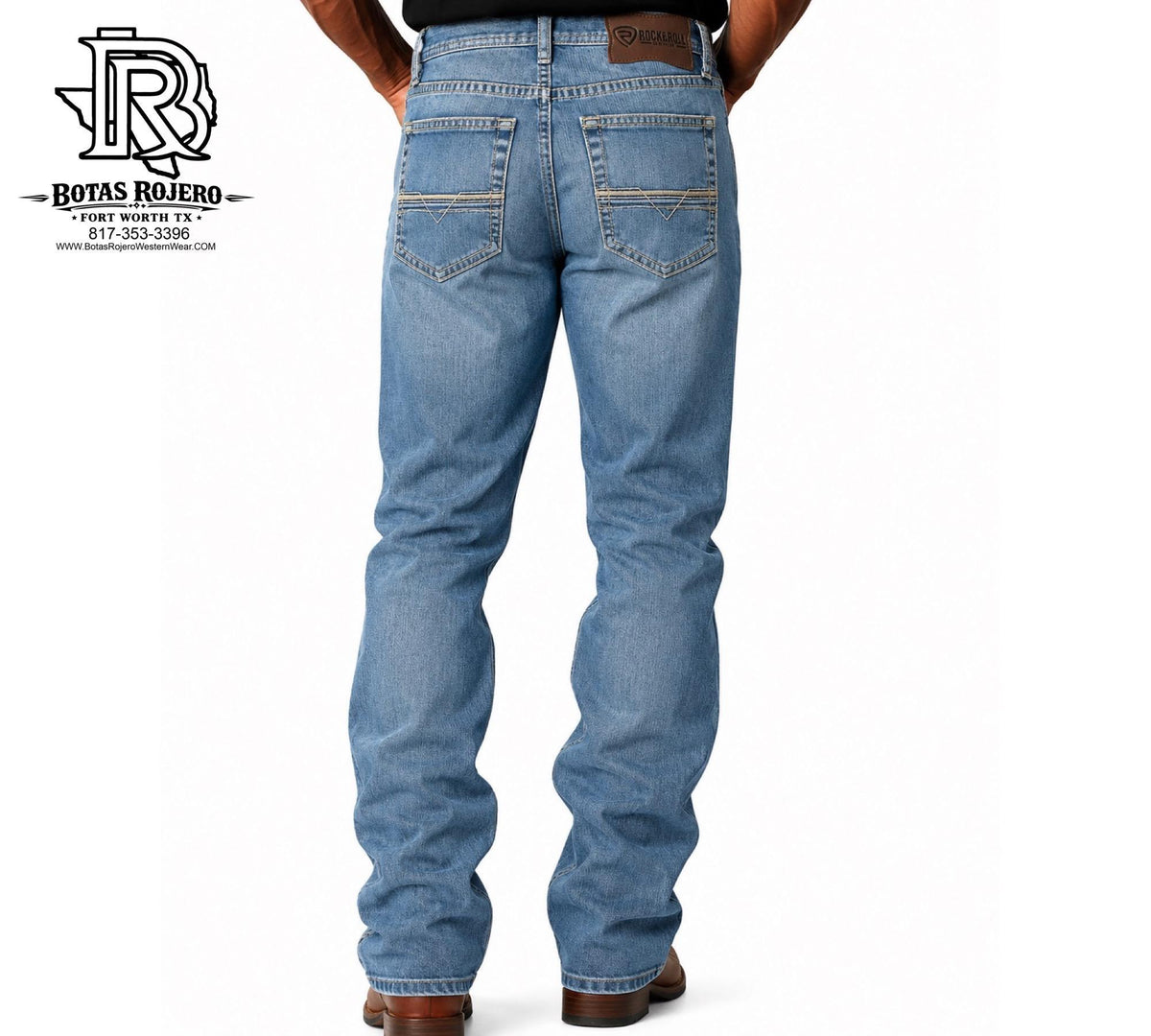 Bootcut Relaxed Straight Fit ROCK & ROLL MEN’S MEDIUM VINTAGE JEANS |BM0SD09111