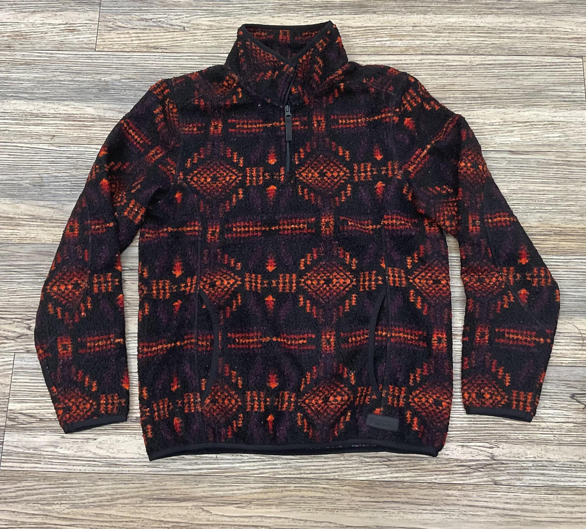 MENS R0CK & ROLL RED PRINTED BERBER AZTEC PULLOVER | BM91C05552