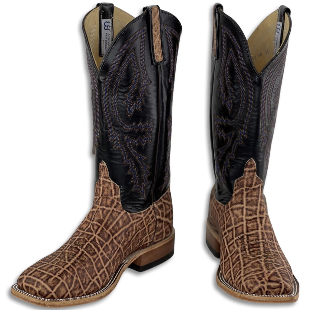 “ Chisholm “ ELEPHANT TAN  ANDERSON BEAN MEN SQUARE TOE WESTERN BOOTS