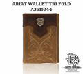 ARIAT PREMIUM BRAND MENS TRIFOLD WALLET A3511044